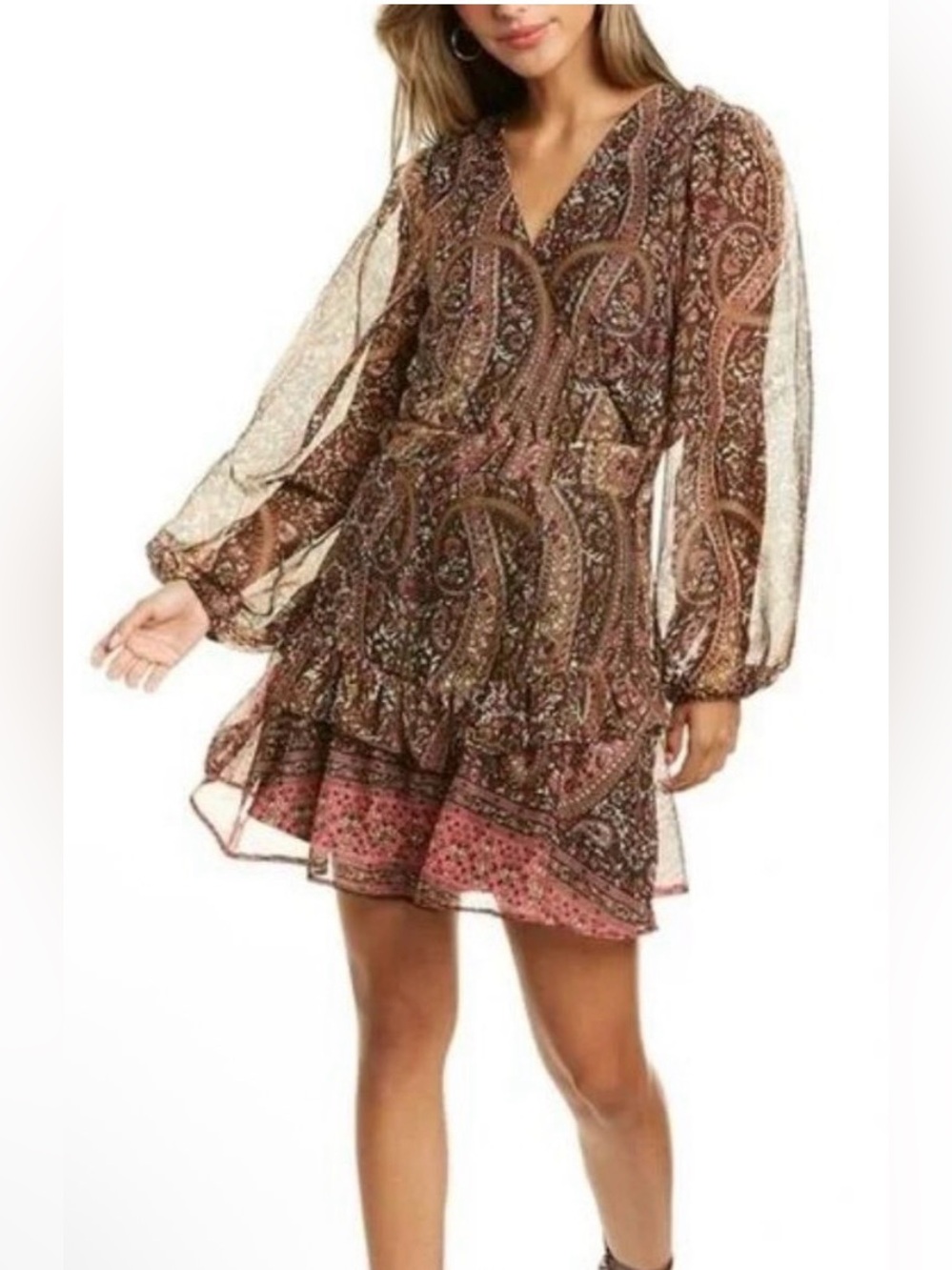 Walter Baker Mischka Dress Grand Paisley size 4 India $228.00